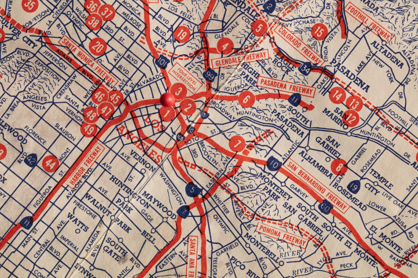 Highlighted Route on a Map 